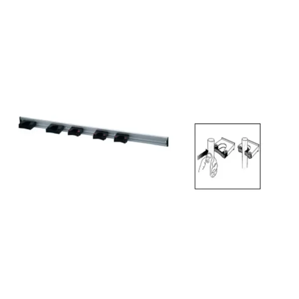 Rail alu toolflex 90 cm 5 manches