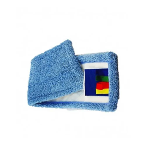 Frange microfibre languette+poche bleu (carton de 25)
