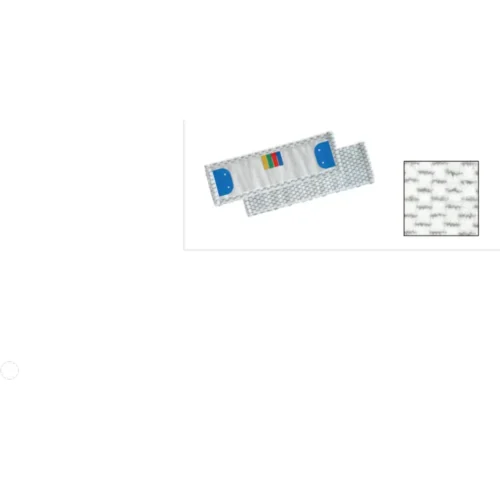 Frange microfibres blanche a languette systeme active-fur 40 cm