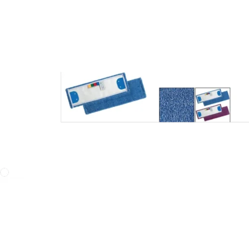 Bandeau microfibres puli-brush roug/bleu systeme languettes 40 x 13cm