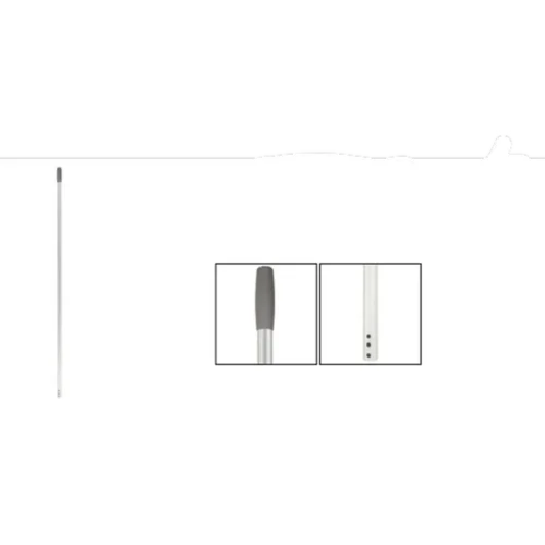 Manche aluminium léger et résistant en 140cm avec 3 trous de fixation