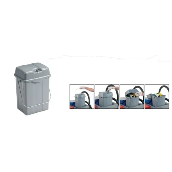 Poubelle 12l avec fermeture a cle