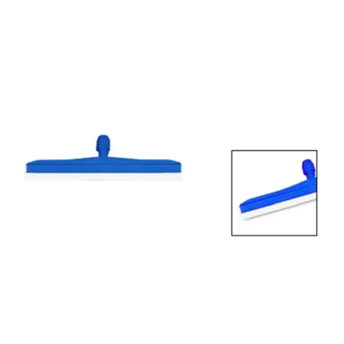 Raclette sol alimentaire bleu caoutchouc blanc 35cm