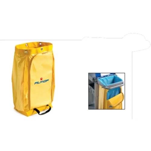 Sac toile plastifiee etanche de 120l  - jaune