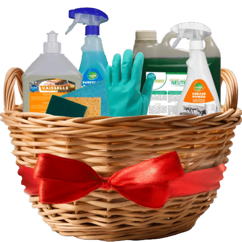 Panier de Noël - Mix de produits d'hygiène et d'entretien