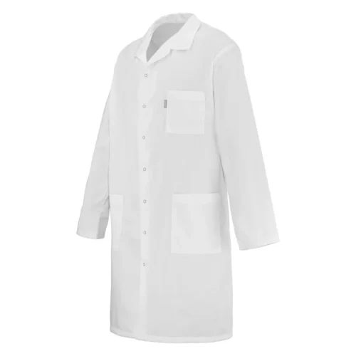 Blouse médicale blanche 100 % coton professionnelle