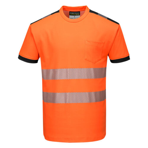 T-shirt haute visibilité Portwest - PW3 orange ou jaune classe 1