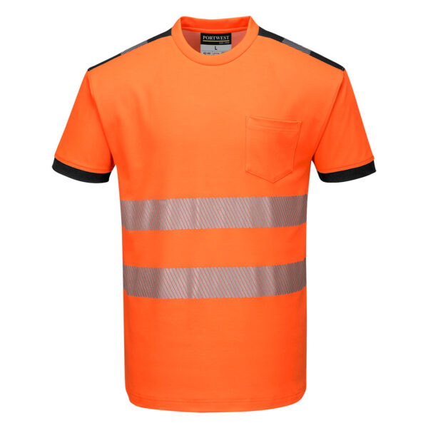 T-shirt haute visibilité Portwest - PW3 orange ou jaune classe 1